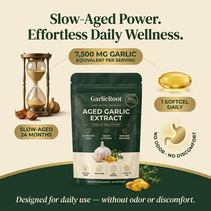 Aged Garlic Extract - 7500mg Odorless Softgels